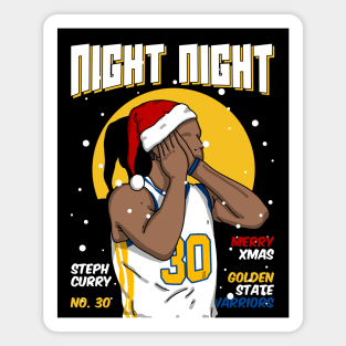 Steph Curry Christmas Night Magnet